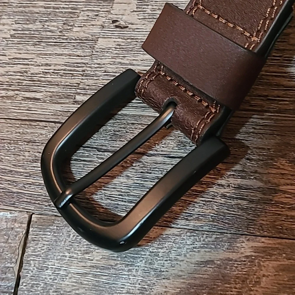 Dickies Size 48 Brown Big and Tall Bridle Leather Casual Belt NWOT